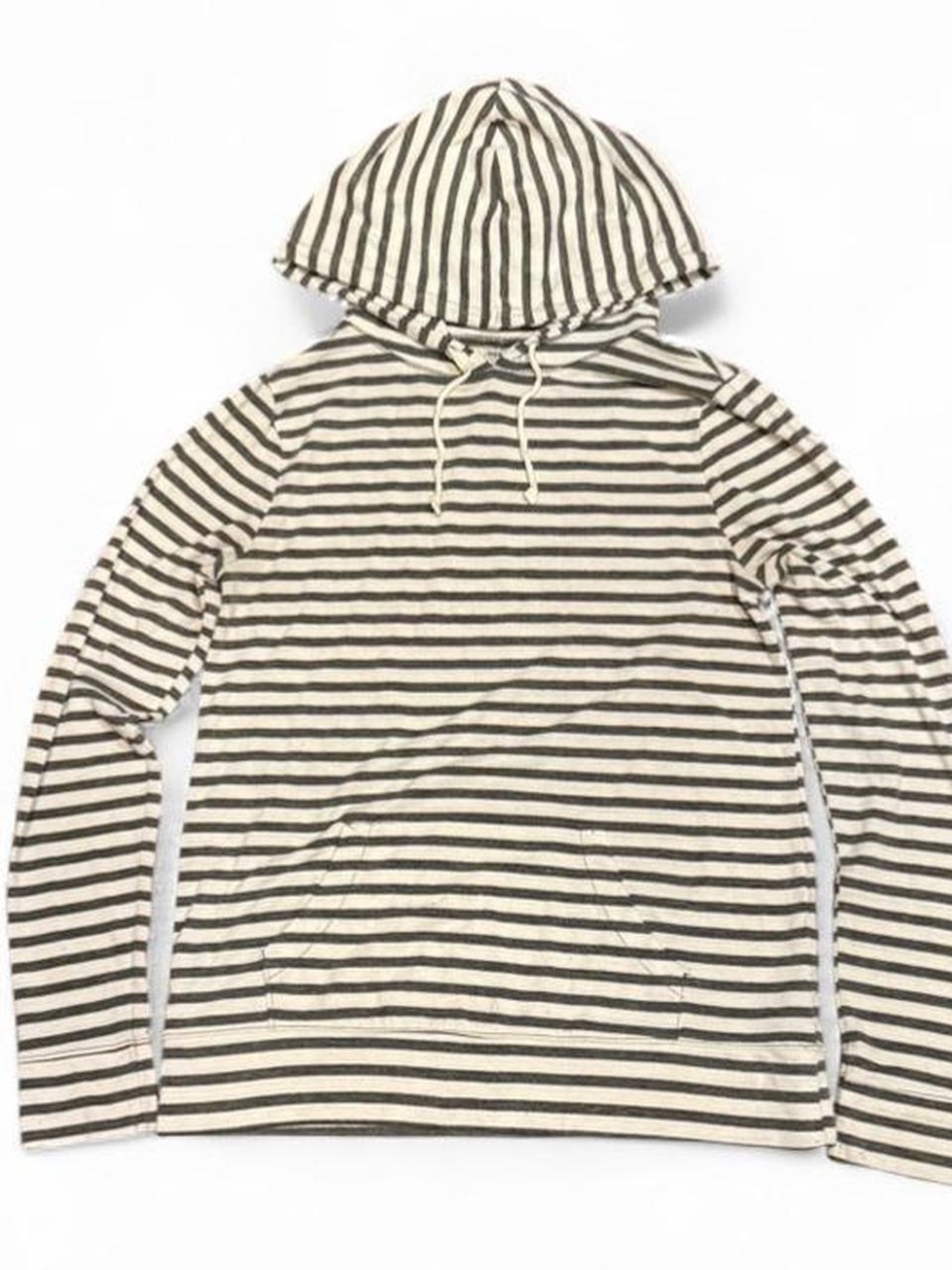 Y2K Old Navy Striped Black White Slim Stretch Hoodie